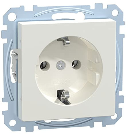 Schneider Electric Merten Schuko-Steckdose, Steckklemmen, System M, polarweiss, Artikelnummer MEG2301-0619