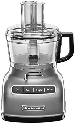 KitchenAid RKFP0722CU 7-Cup Food Processor with Exact Slice System - Contour Silver (Renewed)