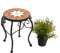 DanDiBo Blumenhocker Mosaik Rund 27 cm Blumenständer 12014 Beistelltisch Pflanzenständer Mosaiktisch Klein
