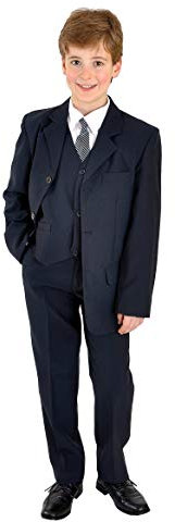 familientrends 5 teiliger Kinderanzug Kommunionsanzug, Grösse Bekleidung:110-116;Farbe:Blau