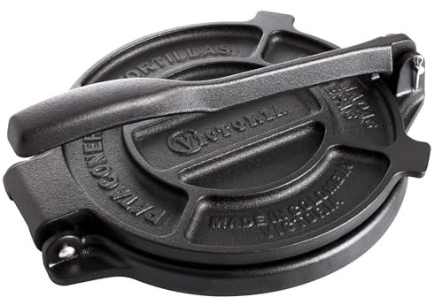 Victoria Tortilla Presse für Mexikanische Tortillas, Gusseisen 20 cm, Kolumbianische Pataconera Professionelle, Roti Maker für Tacos, Arepas, Quesadillas, Empanadas, Patacones