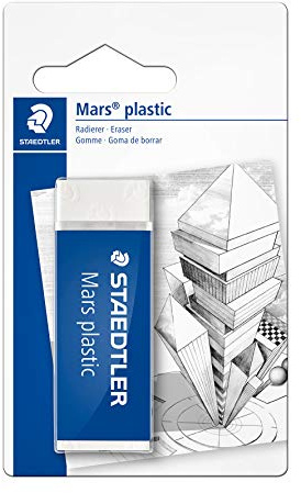Staedtler Mars Plastic 526 50 - Blister 1 Gomme Blanche Sans Latex
