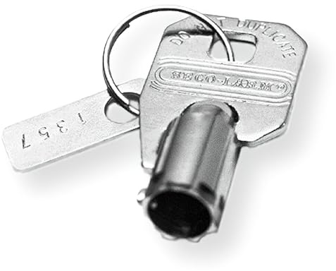 Seco-Larm SS-090KN-2 Extra Key for Tubular Key Lock Switch, Replacement Key 1302 Compatible with SS-090 and SS-095 Series