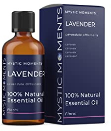 Mystic Moments | Lavender Essential Oil 100ml (Lavandula angustifolia) | 100% Pure Aromatherapy Oil | Classic Floral Herbal Aroma | Relaxing Home Ambience