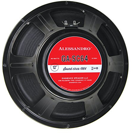 EMINENCE GASC64 Alessandro 12 Inch Guitar Speaker 40 Watts, 8 Ohms, W