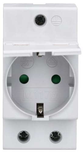 ABB M1175-C SCHUKO-Steckdose mit Klappdeckel für Verteilerkasten 2CSM211000R0721