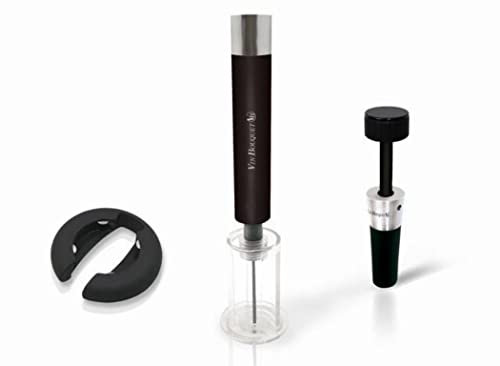 VinBouquet FI 010 Set Tire-Bouchon Air Acier Inoxydable, Stainless Steel, Centimeters