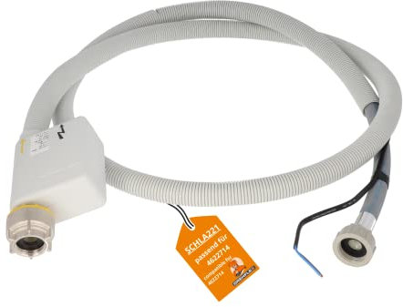 DREHFLEX - ORIGINAL BITRON - Aquastopp/Aquastopschlauch/WPS Zulaufschlauch elektrisch – für diverse Waschmaschine Miele für Teile-Nr. 4622714/04622714 / 4061335 - BITRON Typ 84