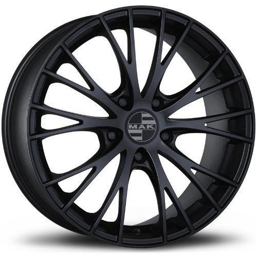 MAK Rennen nero opaco 8 x 19 5 x 112 ET21 Hub Bore 66.45 cerchi in lega
