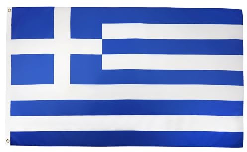 BANDIERA GRECIA 90x60cm - GRAN BANDIERA GRECA 60 x 90 cm Poliestere leggero - Bandiere - AZ FLAG