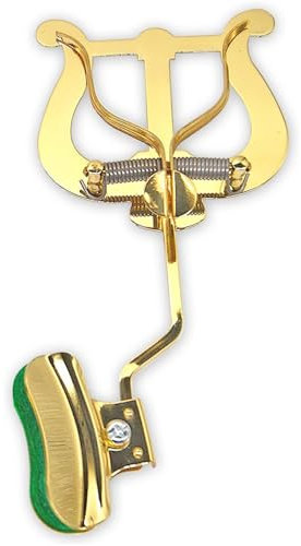 Soundman® Marschgabel für Posaune Marsch-Notenhalter (zur Befestigung am Becher) messing, lackiert