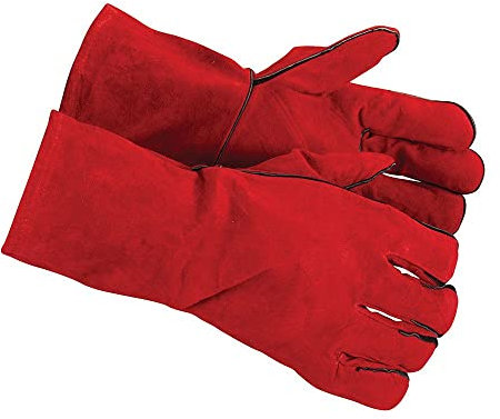 Silverline 282389 Welders Gauntlets,Red,330 mm