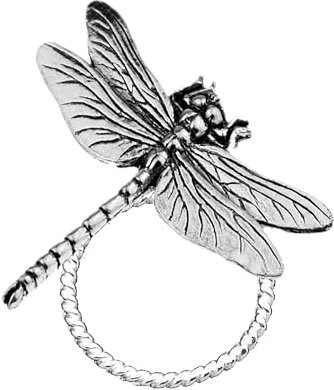 Porte-broche C3 en forme de libellule pour lunettes, stylo, carte d'identité, bijoux en étain