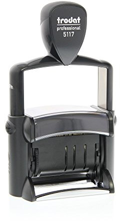 Trodat Professional 5117 Dater Blister (46x4 mm) - Schwarz - Edelstahl - Rechteckig - Datenstempel