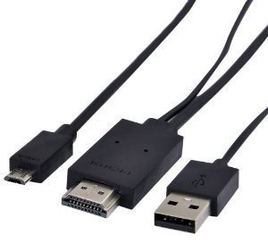 Theoutlettablet® Adapatador cable MHL Hdmi para Smartphone Aquaris E5 FHD / Fnac phablet E5 FHD / Aquaris E6 6 Tablet Bq Aquaris E10 10.1