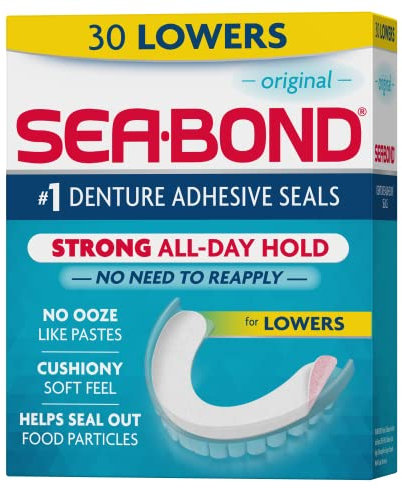 Sea Bond Lot de 30 joints adhésifs sécurisés pour prothèses dentaires
