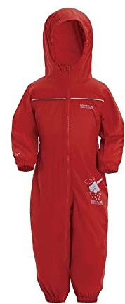Regatta Puddle IV, Traje Impermeable, Unisex niños, Rojo (Pepper), 36 meses-48 Meses