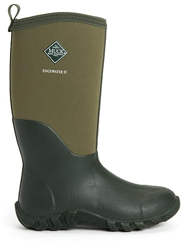 Muck Boots - Edgewater II, Botas de Agua Unisex Adulto, Marrón (Moss), 44/45 EU