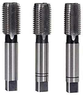 KS Tools 331.0030 Juego de machos de roscar manuales HSS tipo M, M3,5x0,5,3 pzs