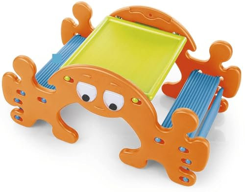 FEBER - Mesa de Picnic con Fantasmas, Balancín Convertible en Mesa de Picnic, Fácil Montaje, Capacidad para 4 Niños, Sin Accesorios, para Niños y Niñas a Partir de 1 año, Famosa (800010242)