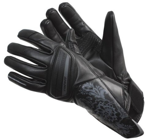 Roleff Racewear Lederhandschuhe für Damen, Schwarz, L