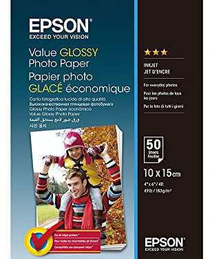 Epson C13S400038 Fotopapier, 50 Blatt, 10 x 15 cm, 2644549