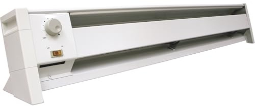 Fahrenheat FBE15002 Portable Electric Baseboard Heater,1500 Watt, 120 Volt, 46 Wide, White