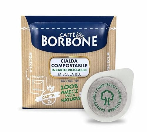 Caffè Borbone Cialda Compostabile, Miscela Blu - 100 Cialde - Sistema ESE