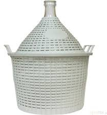 Demijohn Glass Balloon with Plastic Basket for Home Wine Making 5/10/15/20 or 25 Litres, 20 Litres