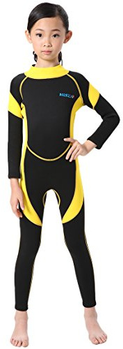 Cokar Neoprene Wetsuit One Piece Swimsuit for Kids Boys Girls UV Protection for Swim Surf Snorkel Scuba Diving
