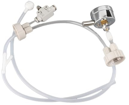 Regulador de CO2 para Acuario, Generador de Dióxido de Carbono, Kit de de Planta de Acuario D201, Válvula de Tubo de Calibre y Tapa de Botella