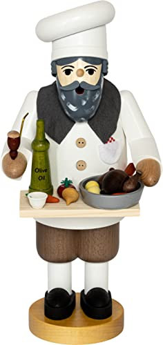 Richard Glässer Incense Smoker Erzgebirge Seiffen smoking man Cooking Large 39022