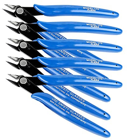 Alicates de Corte Diagonal Pinzas de Corte Lateral Mini Cortador de Alambre 170 Multifuncionales Herramienta de Alicates Diagonales