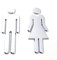 Mirrwin Signes WC Homme Femme Toilette Homme Femme Signs Plaque de Porte Pictogramme WC 2 pièces adhésif WC Stickers pour Toilette Porte de Restaurant Publique Hôtel Cafétéria