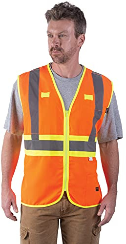 WALLS HI-VIS ANSI II Premium Safety Vest, Hi-Vis Orange, 2XL