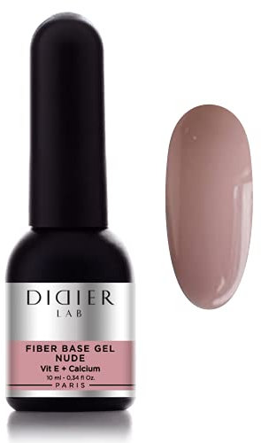 DidierLab - Premium Smart Fiberglas Gel Base Nude - Nagelhärter - UV Gel Nagellack für Nagelschutz und Beschädigte Nägel - Maniküre