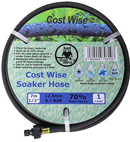 7.5m Garden Irrigation Porous Pipe/Soaker/drip/leaky Hose,water directly to The Roots-Saves Water!
