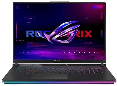 ASUS ROG Strix SCAR 18 G834JYR#B0CQ2QR11P, Notebook con Monitor 18 QHD Antiglare, 240Hz, Processore Intel Core i9 14900HX, RAM 32GB, 2TB SSD PCIE, NVIDIA GeForce RTX 4090 16GB, Win 11 Home, Nero