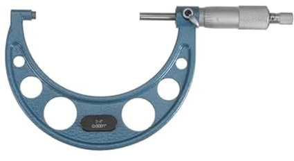 Micrómetro exterior Micrómetro de maquinista de 3 a 4 pulgadas, juego de micrómetros con escala de 0,0001 pulgadas