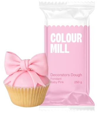 Colour Mill Decorators Dough Premium Ready to Roll Sugar Paste Baby Pink 250g