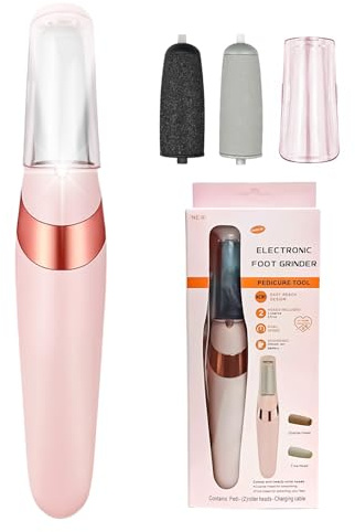 Wenleer Electric Foot File, Rechargeable Foot Callus Remover, Electric Callus Removers for Feet, Professional Pedicure Tools, Foot Care for Dry Dead Skin, Calluses, Cracked Heels