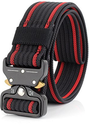 Taktischer Gürtel für Damen und Herren, Militär-Stil, Gurtband, Riggers-Web-Gürtel mit robuster Schnellverschluss-Schnalle aus Legierung