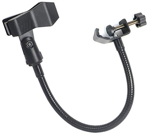 POOSR Flexibler Schwanen Hals Mikrofon StäNder mit Schreibtisch Klemme für Radio Broadcasting Studio, Live Broadcast AusrüStung