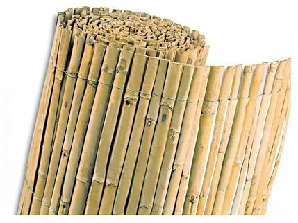 Mugar - Cañizo Natural de Caña Partida en Rollo, 5 Metros para Vallado y Cercados (Disponible en 3 Medidas) (Rollo 1,5x5)