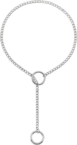 RWQIAN justerbar slip-kedja damer hjärta/O-ring/lås slip kedja punk gotiska kubanska halsband silver/guld/svart smycken Y-halsband 60 – 34 tum, Rostfritt stål
