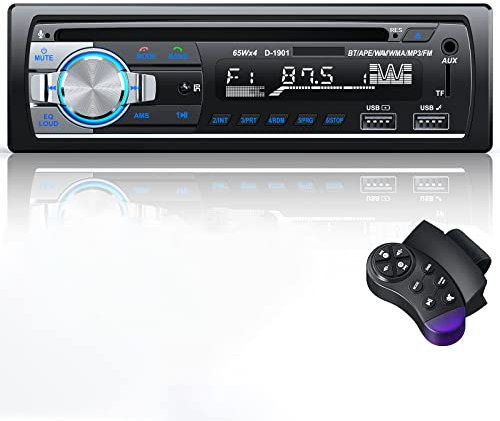 Car Stereo CD DVD Player Bluetooth,CENXINY RDS Car Radio Bluetooth Handsfree Calling 1DIN Car Radio MP3/USB/SD/AUX/Steering Wheel Remote Control