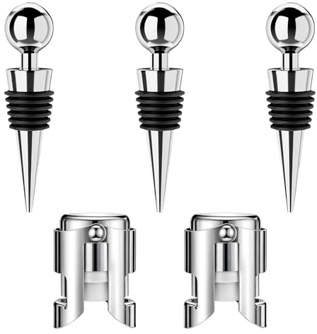 5 Pcs Wine Bottle Stoppers