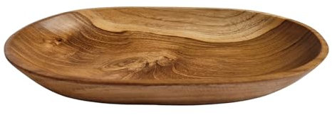 Windalf Kleine Seifen Schmuck Schale OMNY 18 cm Bohemian Holzschale Schlüsselschale Handarbeit Teakwurzelholz