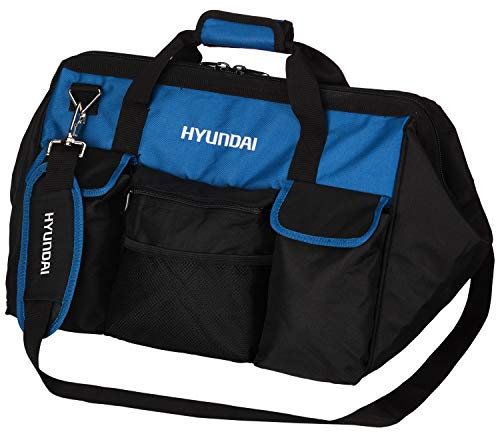 HYUNDAI Werkzeugtasche TB5001 (Robuste und praktische Tragetasche/Transporttasche für Hand- und Elektrowerkzeuge, mit Schultergurt und doppeltem Tragegriff, aus strapazierfähigem Nylon)