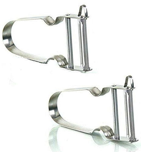 2X MIDHILL Stainless Steel French Potato Peeler - Easy Vegetable and Fruit Peeler